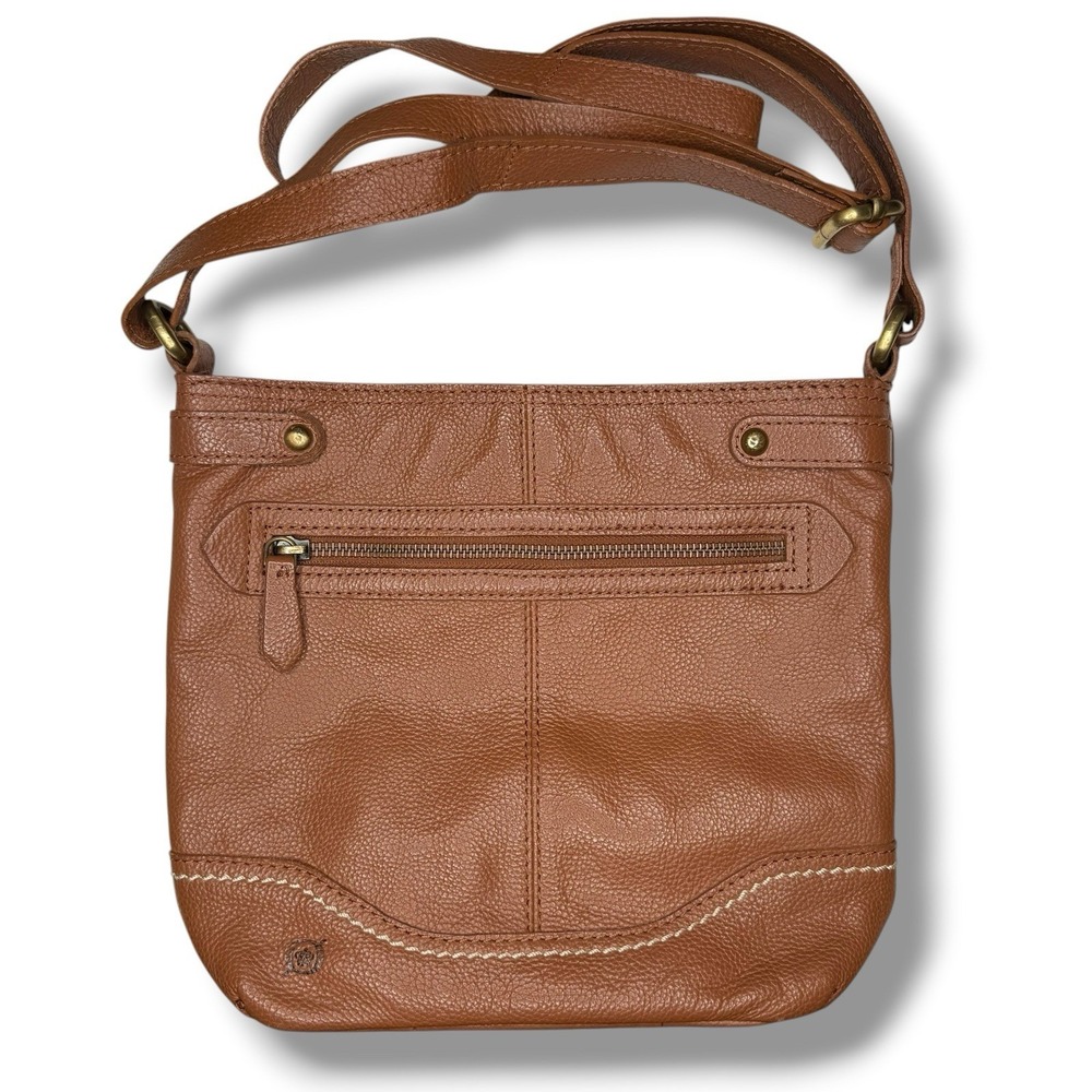 Born Bucket Crossbody Leather Handbag Bag Camel Tan Leather